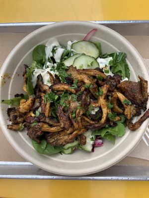 Oyster Mushroom Bowl at Shouk in Washington