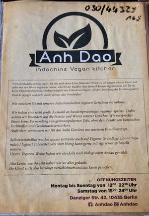 Begrüßung at Anh Dao in Berlin