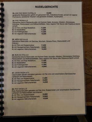 Menu (2/3)  at Anh Dao in Berlin