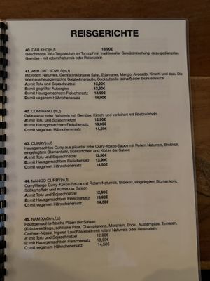 Menu (3/3)  at Anh Dao in Berlin