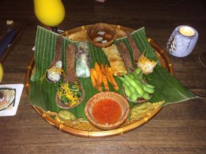 Mixed starter plate at Anh Dao in Berlin