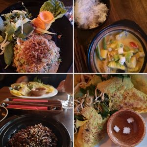 Starters and main course at Anh Dao in Berlin