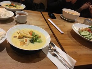 Yellow curry  at Ma Now Thai Kitchen in Port Coquitlam