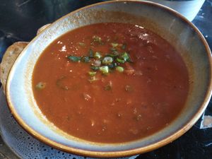 Moroccan soup at Kofi Beans in Croydon