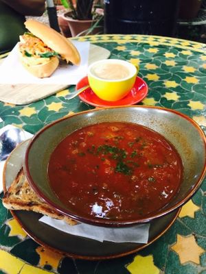 Harira soup at Kofi Beans in Croydon