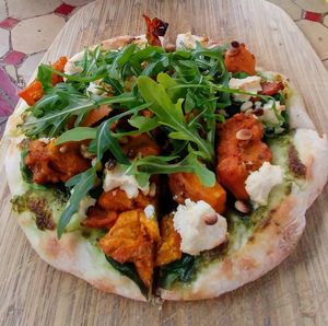 Vegan pizza at Kofi Beans in Croydon