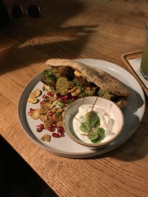 Falafel flatbread  at The Happiness Cafe  in Eindhoven