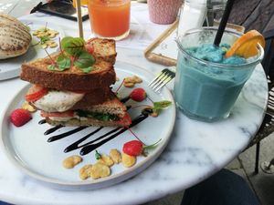 Vegan Caprese Sandwich at The Happiness Cafe  in Eindhoven