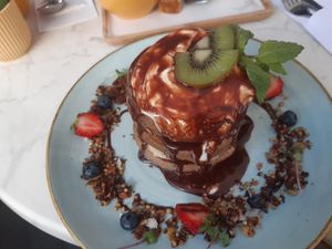 Nuttela pancakes at The Happiness Cafe  in Eindhoven