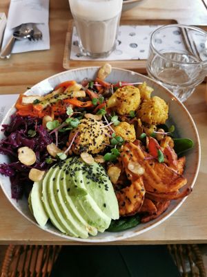 Veggie bowl at The Happiness Cafe  in Eindhoven