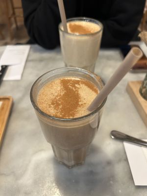 Vegan protein shake with espresso shot  at The Happiness Cafe  in Eindhoven