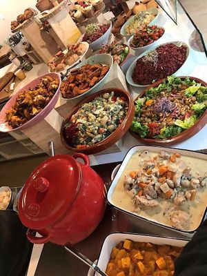 Buffet
(Pic from their site to give HappyCow profile a boost) at The Happiness Cafe  in Eindhoven