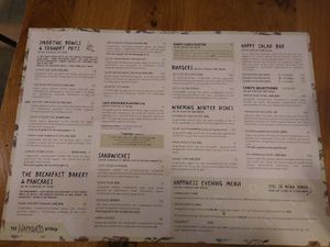 Menu at The Happiness Cafe  in Eindhoven