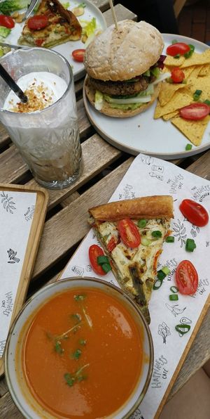 Vegan lunch plate at The Happiness Cafe  in Eindhoven