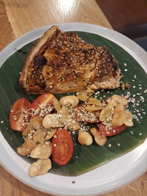 Vegan quiche at The Happiness Cafe  in Eindhoven