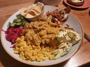 Vegan Rendang Salad Bowl at The Happiness Cafe  in Eindhoven