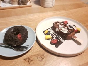 Desserts😍💚 at The Happiness Cafe  in Eindhoven
