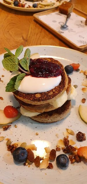 breakfast pancakes at The Happiness Cafe  in Eindhoven