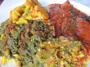 3 vegan curries dish at Afghan-Eck in Freiburg