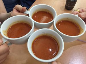 tomato soup at Veggle Cafe in Kowloon