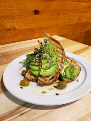 Avocado Toast at Urban Herbivore - Kensington Market in Toronto