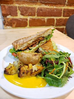 Tempeh Avocado Sandwich at Urban Herbivore - Kensington Market in Toronto