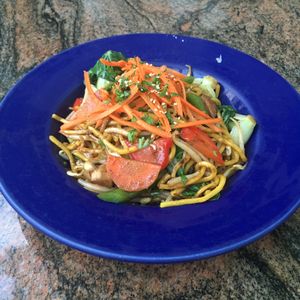 Noodle dish  at Urban Herbivore - Kensington Market in Toronto