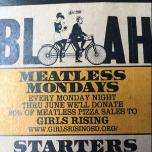 meatless Mondays  at Blind Lady Ale House in San Diego