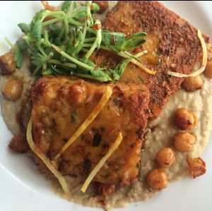 chickpea fritters  at Blind Lady Ale House in San Diego