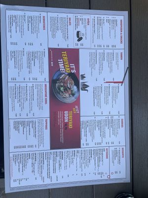 Menu  at MoschMosch in Oberhausen