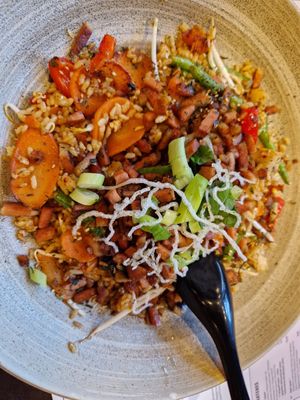 Cha han vegan mit veganen bacon at MoschMosch in Oberhausen