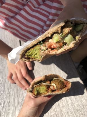 😌 at Hashtag Falafel in Ghent