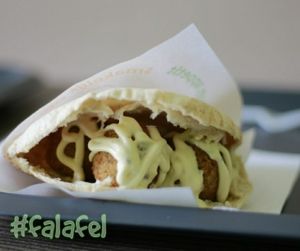 siwa at Hashtag Falafel in Ghent