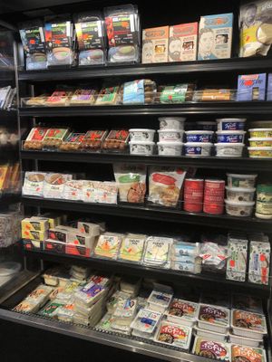 Some vegan options  at La Pomme d'Api in Montreal