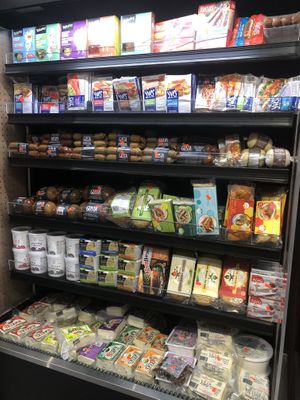 Some vegan options at La Pomme d'Api in Montreal