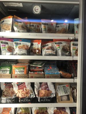 Some vegan options at La Pomme d'Api in Montreal