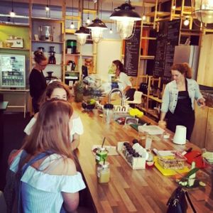 The shop at Tribestlife Rawfood Kitchen in Rotterdam
