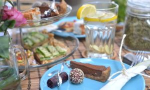 Vegan high tea! at Tribestlife Rawfood Kitchen in Rotterdam