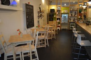 Inside at Tribestlife Rawfood Kitchen in Rotterdam