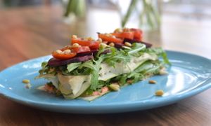 Rawsagna at Tribestlife Rawfood Kitchen in Rotterdam