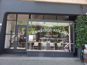 It was closed when we passed by (2017) at Tribestlife Rawfood Kitchen in Rotterdam