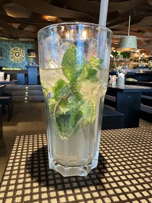 Mango mint lemonade .  at Peter Pane in Binz