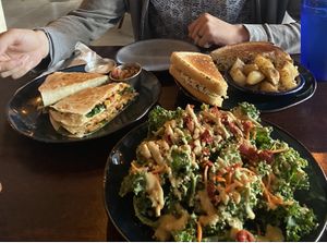 Citrus Caesar salad, bbq quesadilla, tuna melt  at Graze in Nashville