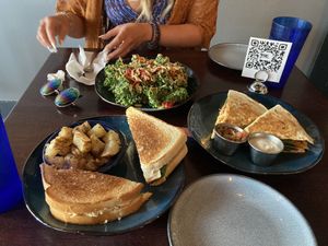 Citrus Caesar salad, bbq quesadilla, tuna melt  at Graze in Nashville