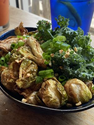 Szechuan Brussels appetizer at Graze in Nashville