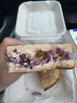 Hot Tempeh Sandwich  at Graze in Nashville