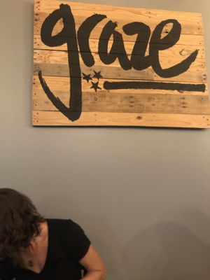 Indoor sign at Graze in Nashville