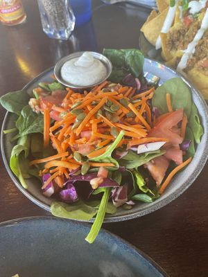 Side salad w/vegan ranch dressing   at Graze in Nashville