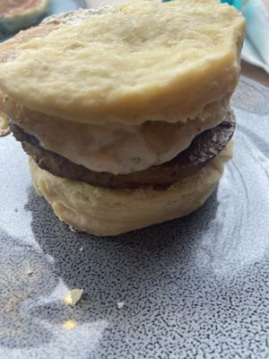 Sausage biscuit , sourced from be-hive  at Graze in Nashville