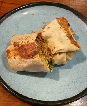 My companion's Chorizo Burrito at Graze in Nashville